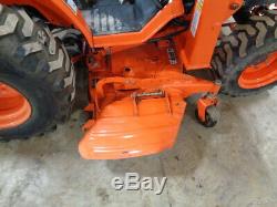 Kubota B7500 Tractor, 4WD, Hydro, LA302 Front Loader, 54in Belly Mower, 377 Hrs