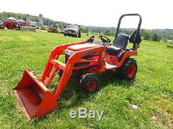 Kubota BX2230 Compact Tractor Loader RUNS MINT LOW HRS! 4x4 4WD Diesel PTO