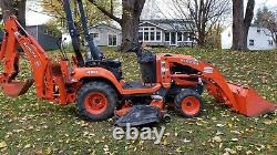 Kubota BX25D tractor with Loader Backhoe 60 inch mower low 790 Hrs. Very nice co