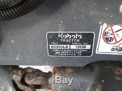 Kubota BX25DLB Used Farm Tractor Loader Backhoe 4X4 PTO 3 PT Hitch # 3208