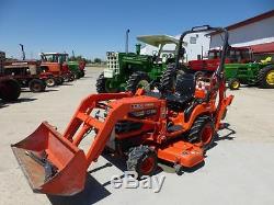 Kubota Bx22 Mfwd Compact Tractor Loader Backhoe For Sale With Mower Deck 667 Hrs