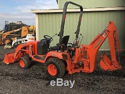 Kubota Bx24 Hst 4x4 Diesel Tractor Loader Backhoe Tlb Low Cost Shipping
