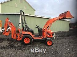 Kubota Bx24 Hst 4x4 Diesel Tractor Loader Backhoe Tlb Low Cost Shipping