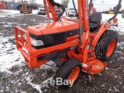 Kubota L3010 Tractor with LA482 Loader, 4WD, Hydro, 72 Belly Mower, 635 Hours