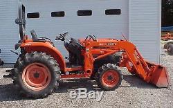 Kubota L3130 Tractor with Loader 4WD 32 hp diesel 3130 Hydrostatic Low ...