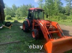 Kubota L3540 HSTC 4X4 Cab Tractor Loader and Attachments Package