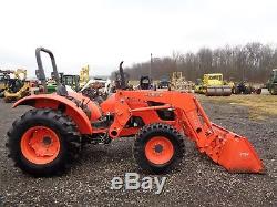 Kubota M6040 Tractor, 4WD, Front Loader, Hydraulic Shuttle, R4, 63HP, 836 hours