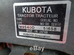 Kubota M9540 Tractor, Cab/Heat/Air, 4WD, LA1353 FL SSL QA, 12 Speed, 1,354 Hrs