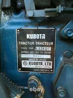 Kubota tractor model L235 DT 4 wheel drive