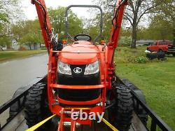 L2501D Kubota 4wd Tractor/Loader/Trailer/ BushHog and Boxblade/Tiedowns