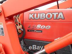 L2800DT Kubota 4wd Tractor/Loader/Trailer/Bush Hog/Boxblade/ Tiedowns/Package