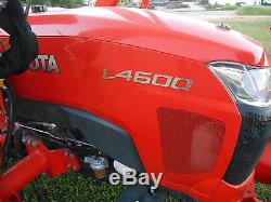 L4600D Kubota 4wd Tractor/Kubota Loader/Landpride Bush Hog