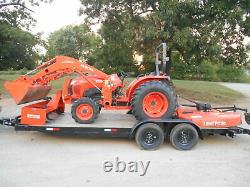 L4600D Kubota 4wd Tractor/Loader/ NEW Trailer/Used BushHog and NEW Boxblade