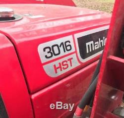 Low Hours 2013 Mahindra 3016 4wd Tractor Front End Loader 5ft Bush Hog Box Blade