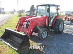 MASSEY FERGUSON 1547 CAB TRACTOR With 1530 LOADER. 4X4. PARTIAL POWER SHIFT. NICE