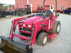 Mahindra 2216 HST 4WD Compact Diesel Tractor with Loader and Belly Mower