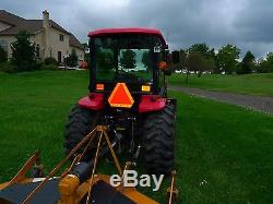 Mahindra 3616 4wd hydrostatic cab tractor loader with 7' finish mower excellent