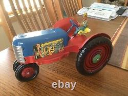 Marx Pressed Steel Farm Tractor WithDriver