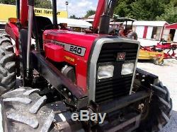 Massey Ferguson 240 Tractor 4x4 Loader-Low Hrs-Delivery @ $1.85 per loaded mile
