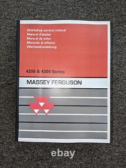 Massey Ferguson 4235 4243 4245 4253 Utility Tractor Shop Service Repair Manual