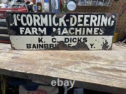 McCormick Deering Tractor Farm Sign