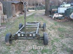 Military Surplus Truck Tractor Cart Trailer Frame No Bed Atv Farm Produce Tug