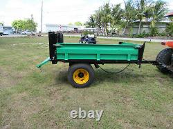Multi Use Flat Bed Hydraulic Dump Ag Farm Trailer Pull with Tractor