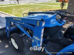 New Holland TC33 Tractor 7308 Loader 4WD Diesel 30HP Mid PTO Rear Hydraulics