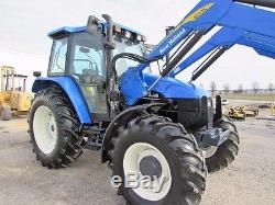 New Holland TS110 Diesel Farm Agriculture 4X4 Tractor With Cab & Loader
