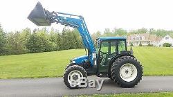 New Holland Tractor TN65S with Loader and Cab Heat / AC / Lights