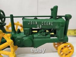 Nice Vintage John Deere DP Cast Iron Green Farm Tractor 8x5 inch (SR)