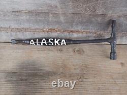 Old Antique ALASKA Cut Out Hammer Plow Farm Implement Tractor Wrench Tool