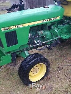 PO john deere 850 4x4 tractor with loader 6 ft belly mower has 1304 hrs