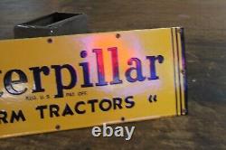 Rare 24 Caterpillar Farm Tractors Dealer Porcelain Metal Sign Barn Deere Pig Ih
