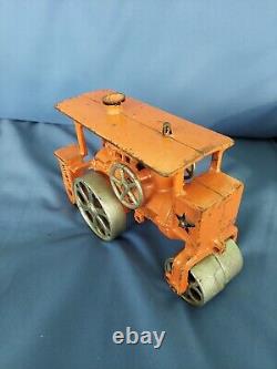 Rare Antique Cast Iron Huber Steam Tractor Toy