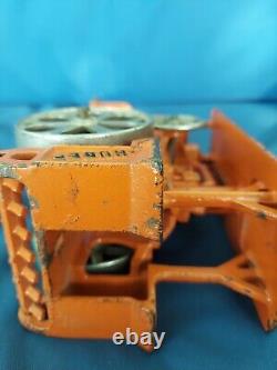 Rare Antique Cast Iron Huber Steam Tractor Toy