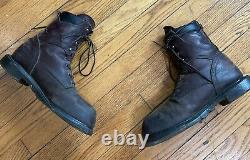 Red Wing Supersole Men's 8 Steel Toe Safety Work Brown Boots 2414 Size 9.5 D