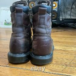 Red Wing Supersole Men's 8 Steel Toe Safety Work Brown Boots 2414 Size 9.5 D