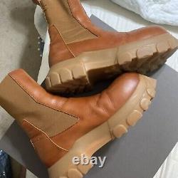 Rick Owens Beatle Bozo Tractor Boot Honey Leather Size 42 /9 Mens