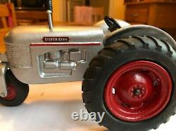 Silver King 1/16 Farm Toy Tractor Replica Collectible with single front wheel