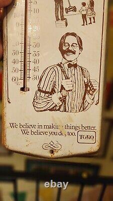 TORO Tractor Farm Lawn Equipment Vintage Thermometer Rare