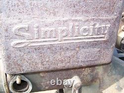 TURNER SIMPLICITY 4 1/2hp Hit Miss Gas Farm Engine Motor Steam Tractor Original