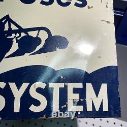 The Ferguson System Farm Tractor 1950's Ford Antique Vintage Advertising Sign