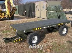 Two Military Surplus Truck Tractor Carts Gator Trailer Utv Atv Farm Produce Tug