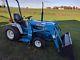 Used Ford 1220 Compact Tractor With Loader 4wd With Mower Deck 2903 Hours Clean