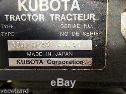 Used Kubota B2920 HSD Tractor Loader 3 Cylinder Diesel 29HP 4WD