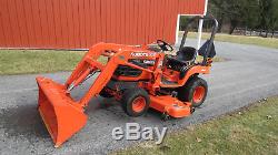 VERY NICE 2003 KUBOTA BX2200 4X4 COMPACT TRACTOR With LOADER & BELLY MOWER 400 HRS