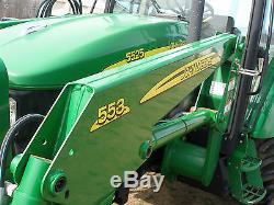 Very Nice John Deere 5525 2wd Cab Loader Tractor Only 1240 Hours