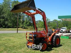 Very Nice Kubota L3400 4x4 Loader Tractor With Only 225 Hours