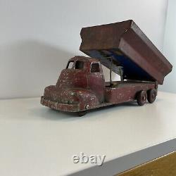 VINTAGE 1950S SLIK TRACTOR PRESSED STEEL DUMP Truck Rare Barn Find 50s